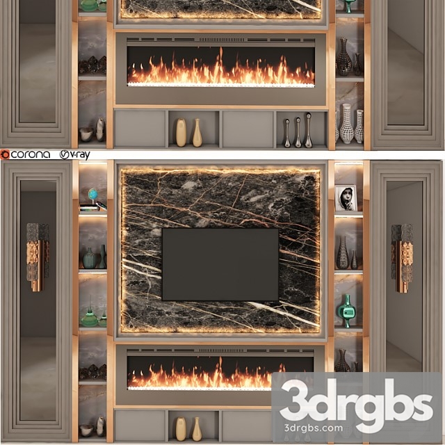 Modern tv wall set 20