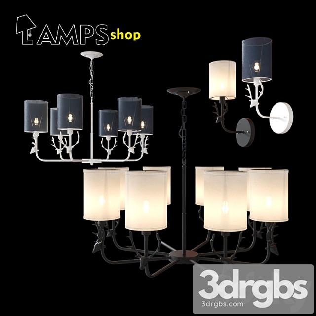 Chandelier and wall lamp