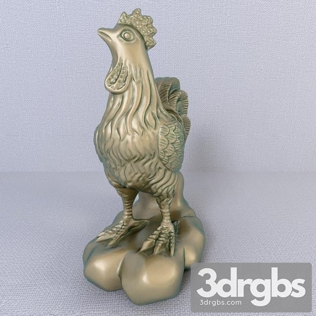 12 Bronze Zodiac Animals Chicken