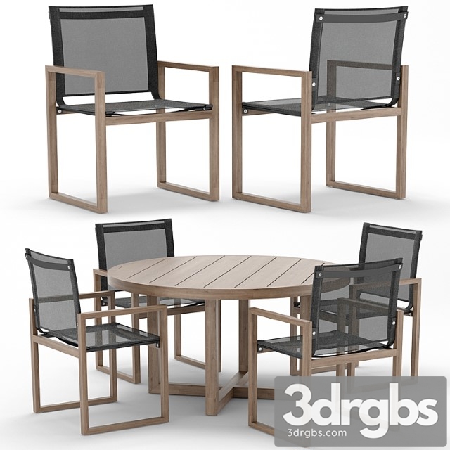 Rh outdoor aegean round table-chair 2