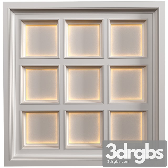 Coffered Ceiling With Illumination In Art Deco Modern Style Coffered Illuminated Seiling 1