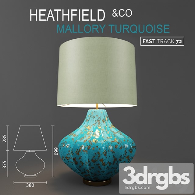 Nastol Nyi Svietil Nik Heathfield Co Mallory Turquoise 1