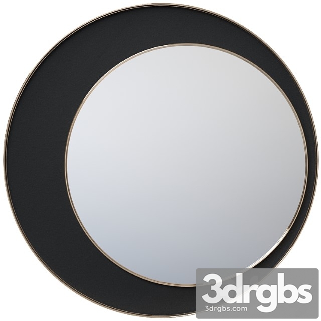 Round mirror with velor vigo laredoute