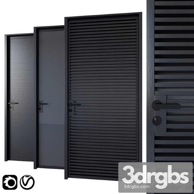 Black modern doors