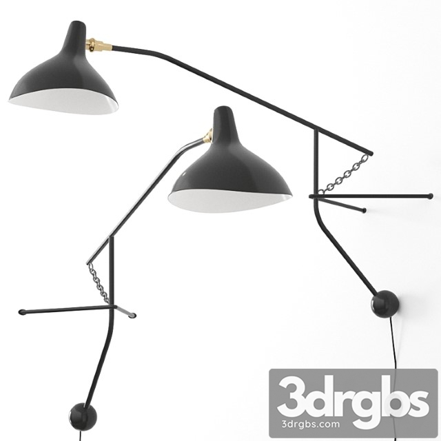 Mantis bs2 bl wall light by dcw éditions