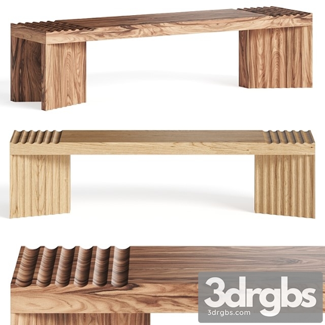 Okha frequency wooden bench