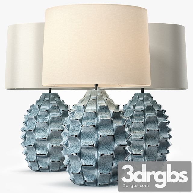 LuxDeco Bayern Table Lamp Turquoise Base