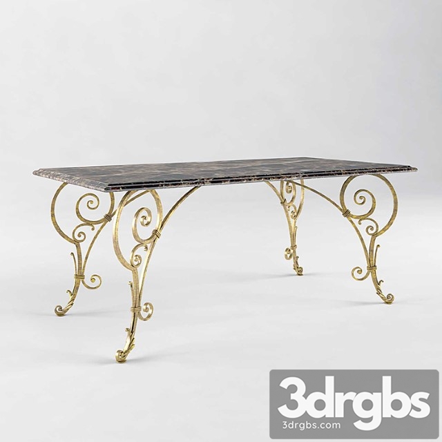 Dining table forged 2