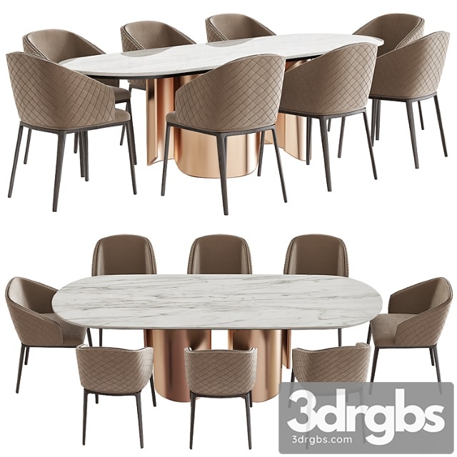 Oscar dining table and louise dining chair 2