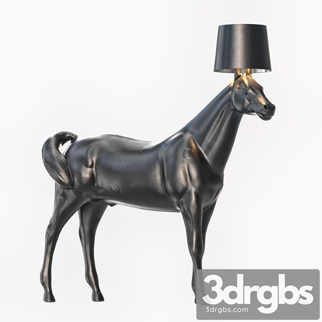 Moooi horse lamp lowpoly + pbr