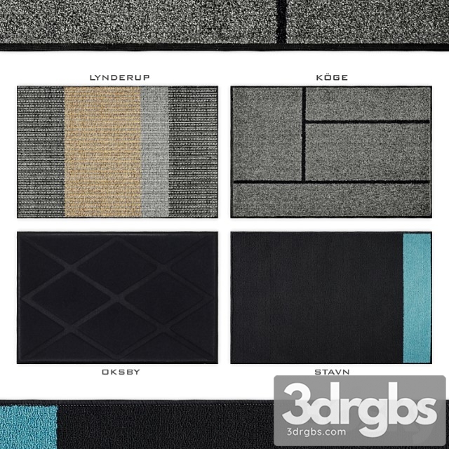 Download Ikea door mat model - 3DRGBs