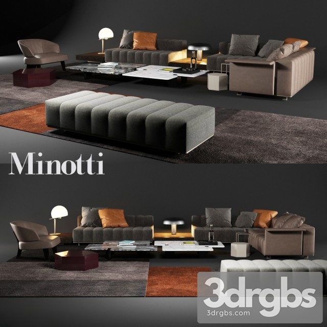 Minotti Freeman Tailor Lounge Sofa 01