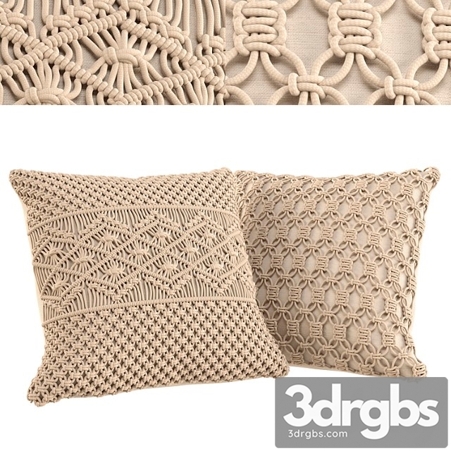 Cushion set 01 - macrame boho