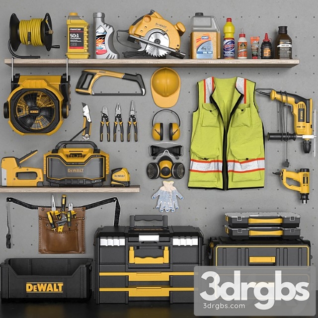 Garage tools set 4