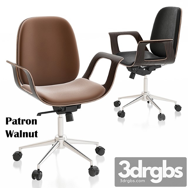 Patron walnut office chair 2