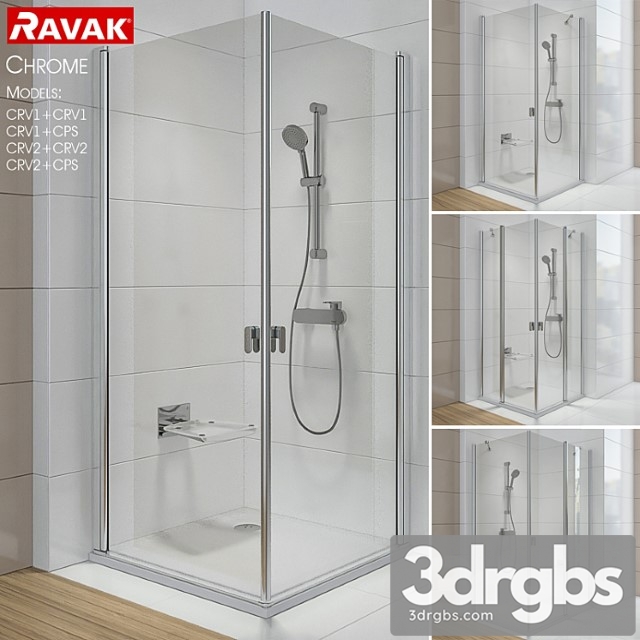 Ravak Chrome Corner Enclosures