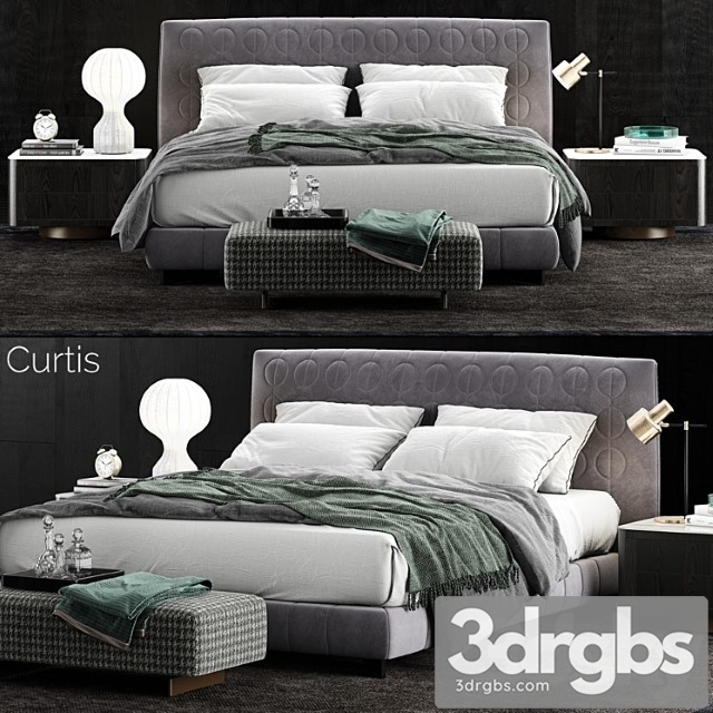 Minotti curtis bed 2 2