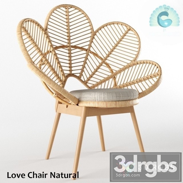 Rattan Love Chair
