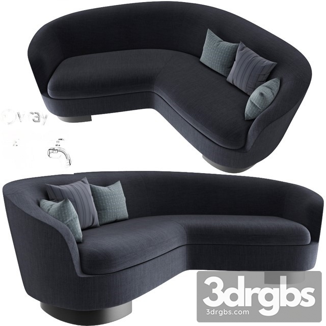 Jacques  Curved Sofa