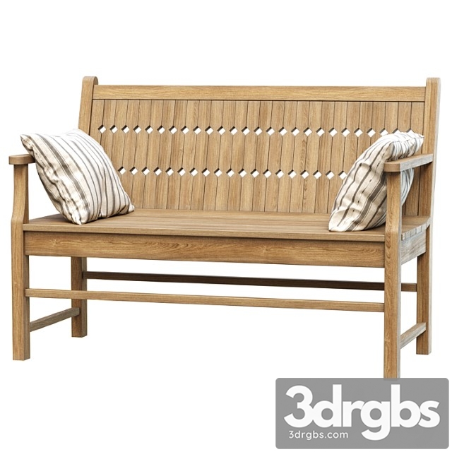 Chippendale Patio Bench Wooden Bench