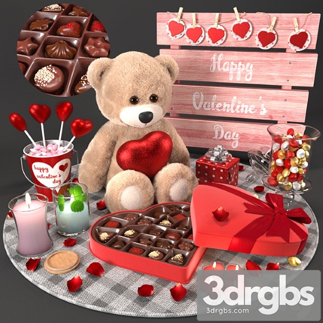 Decorative set Valentine set