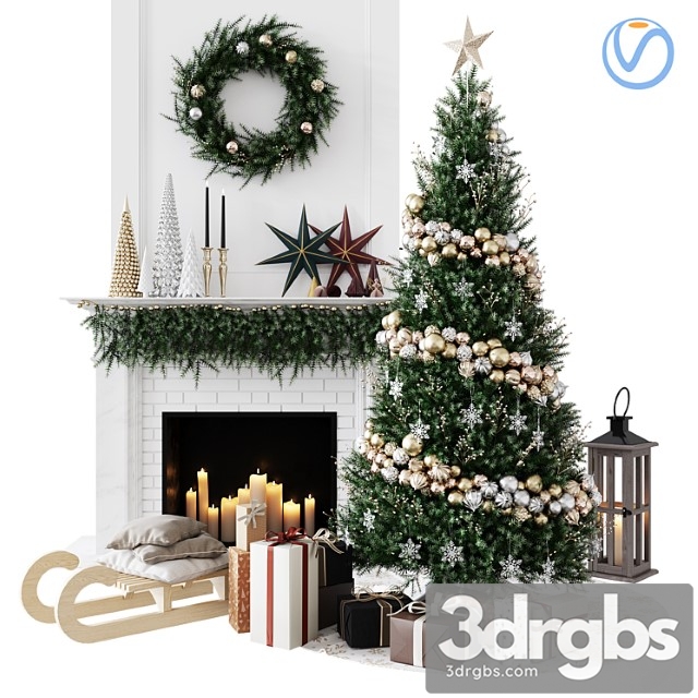 Christmas decorative set sk 1 (vray)