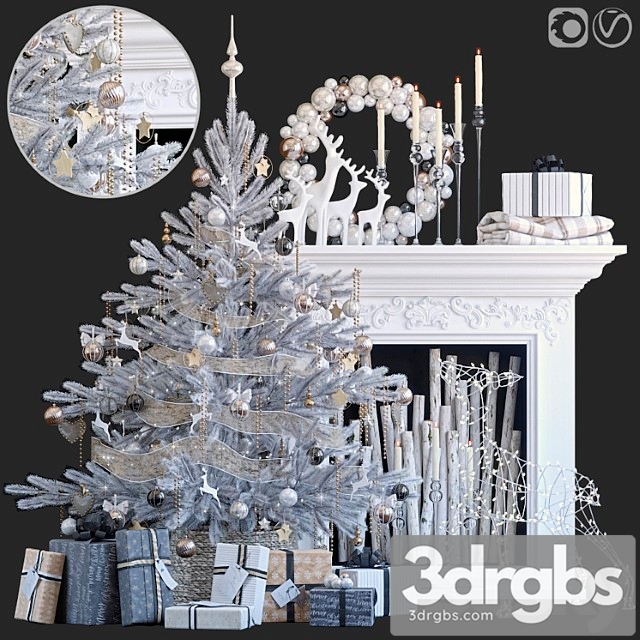 Decorative set Christmas tree 5