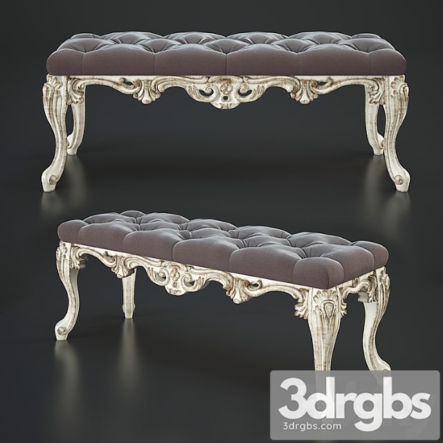 Classic upholstered bench 2