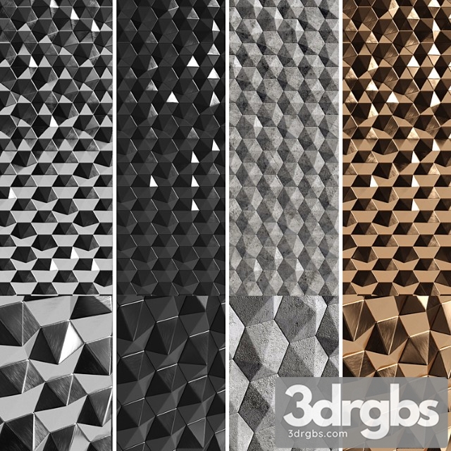 3D Panels Hexagons