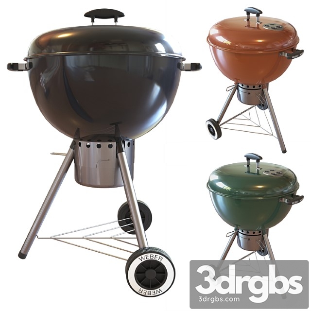 Street grill barbecue weber one - touch gold charcoal grill