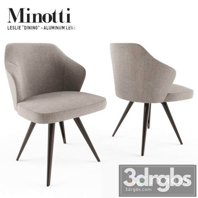Minotti Leslie Dining Aluminium Chair