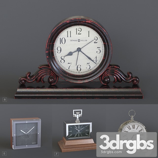 Table Clock Pack 02 1