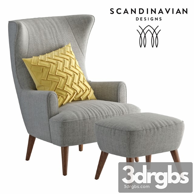 Armchair Scandinavian Designs Katja High Back