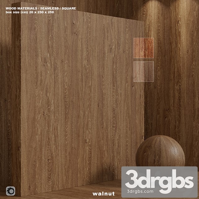 Materials Wood Material wood (seamless) walnut - set 113