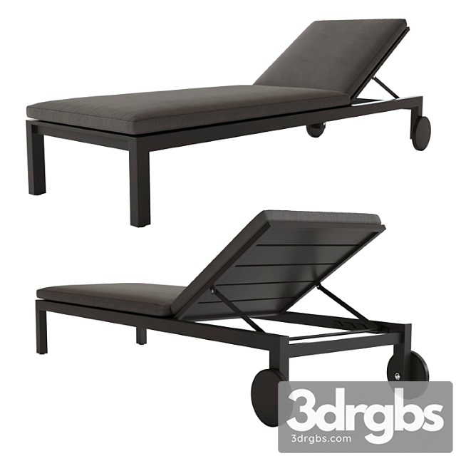 Aegean aluminum chaise 2