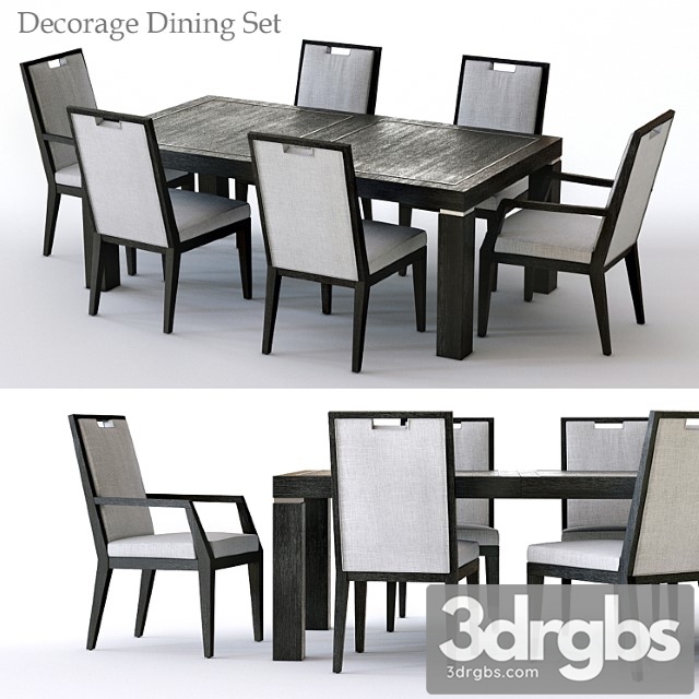 Bernhardt decorage dining set 2