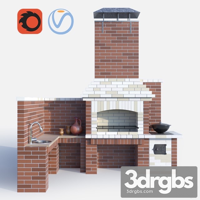 Barbecue Outdoor Brick