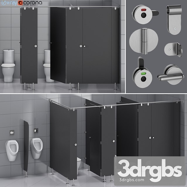 Sanitary partitions for public toilets fundermax 1 (constructor)