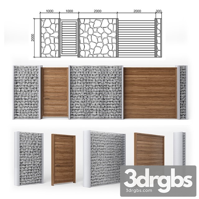 Gabion Fence 1