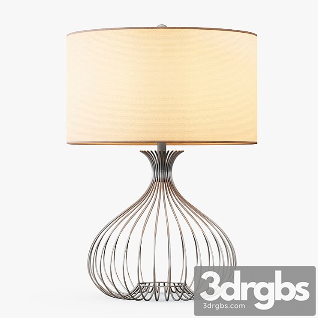 Nickel Wire Table Lamp