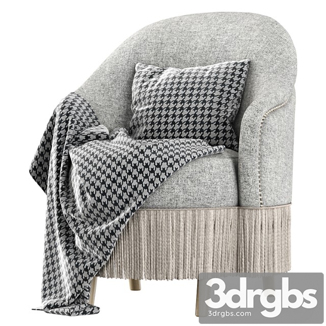 Amanda dining chair with plaid