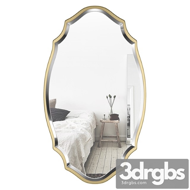 Blaisdell Horizontal Gold Wall Mirror Wrlo8574