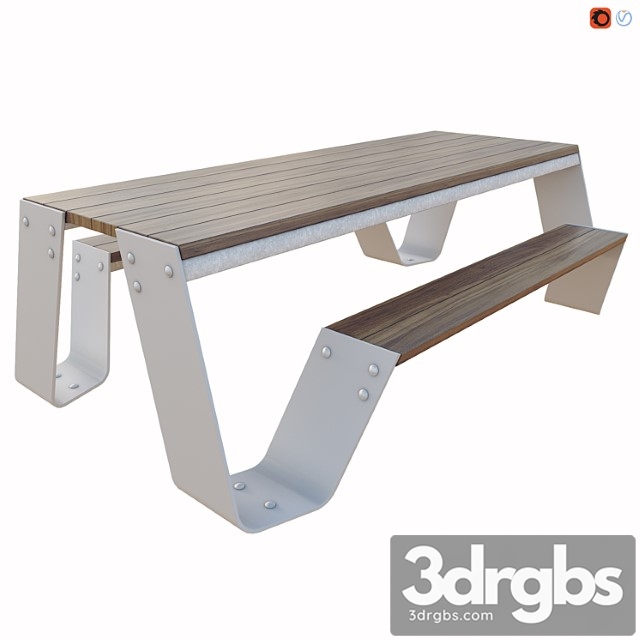 Hopper picnic table by extremis