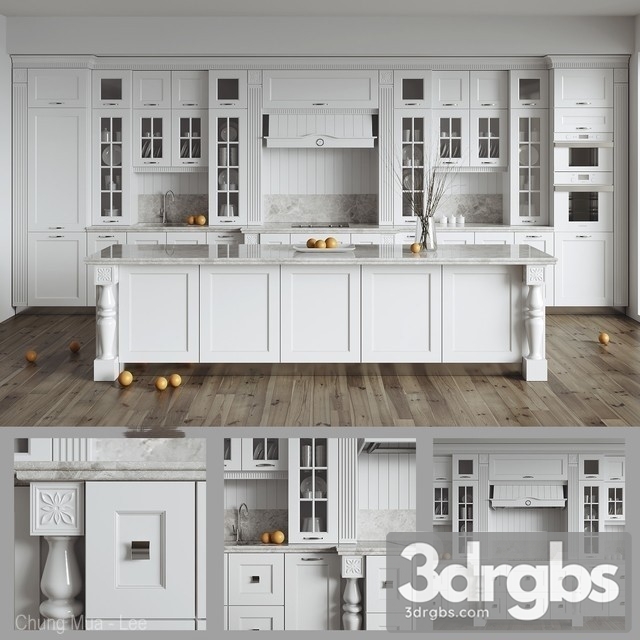 Neoclassic Kitchen Cabinet 3
