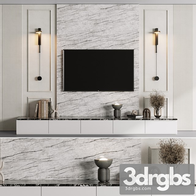 TV Wall Set 04 10