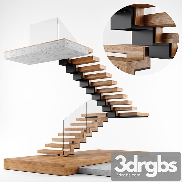 Modern interior stair 02