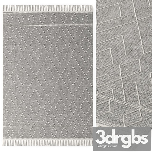 Cotton rug sydney gray