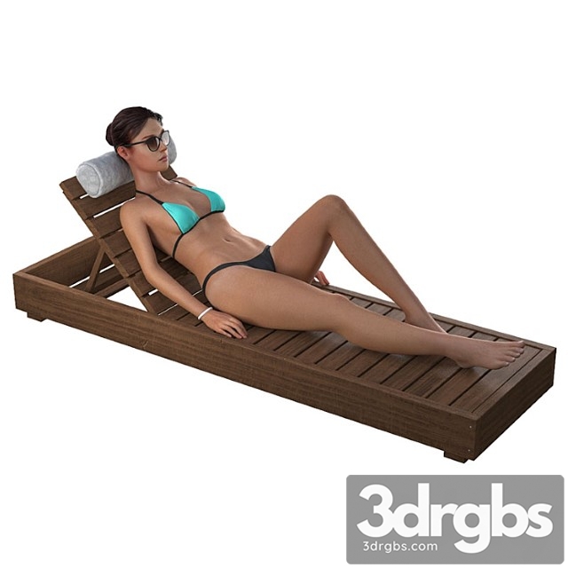 Girl On A Deck Chair