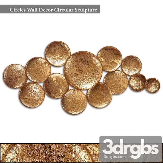 Circles wall decor circular sculpture