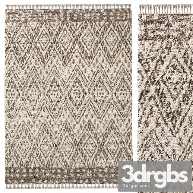 Faiza Border Wool Rug